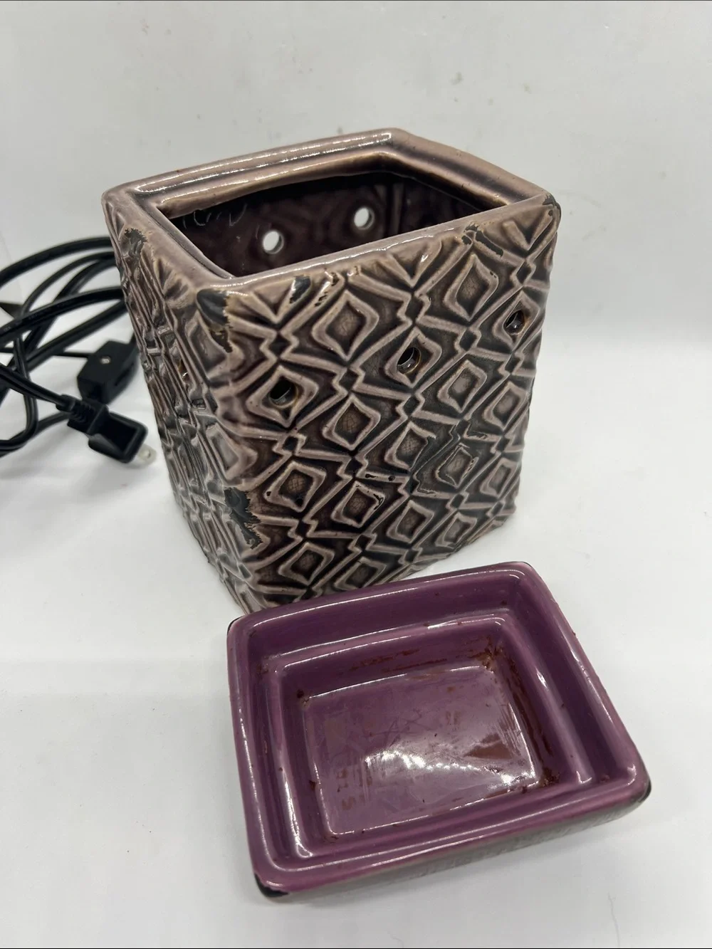 Scentsy Amethyst Full Size Fragrance Wax Warmer Preowned